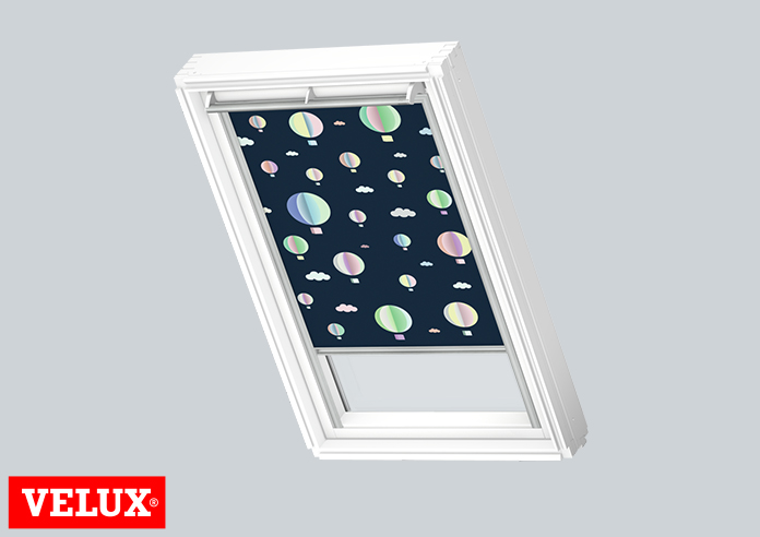 Childrens Roller (Blackout), 4666 Hot Air Balloons - VELUX Loft Blind - Image 3
